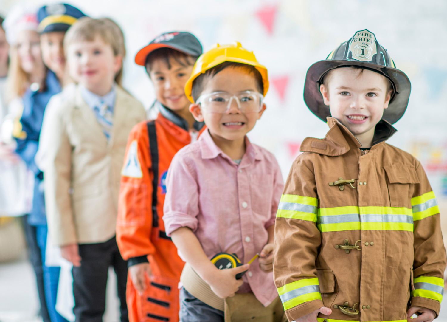 children with work costume